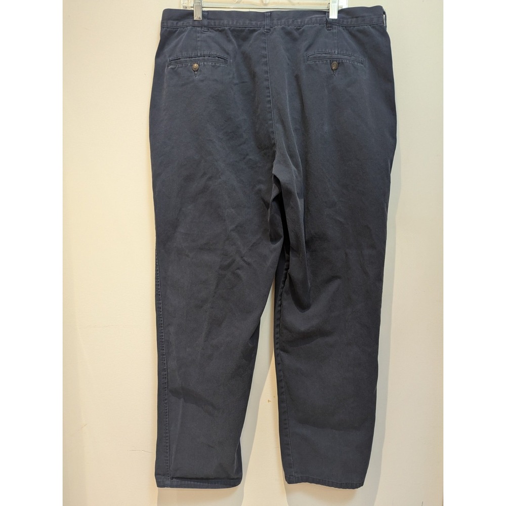 Vintage‎ Polo Ralph Lauren Chino Cotton Blue Pleated Dress Pants Size 40 x 32 - Picture 4 of 8